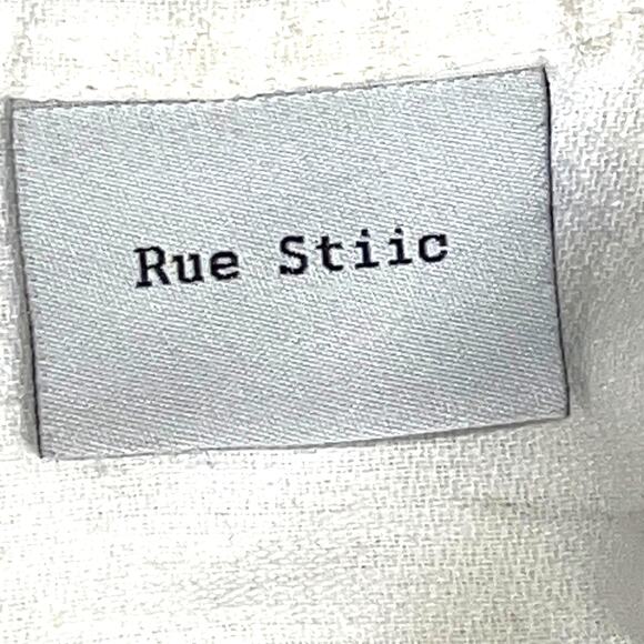 Rue Stiic Linen and Cotton Tunic with Embroidered Accents Size Medium - Picture 5 of 7